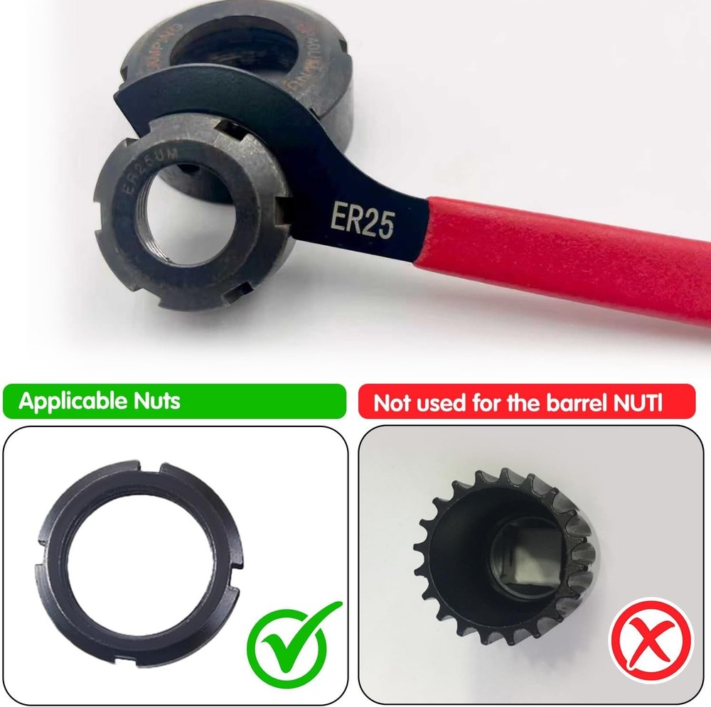6pcs Coilover Spanner Wrench Set, C-Shape Shock Spanner Hook Wrench Tools