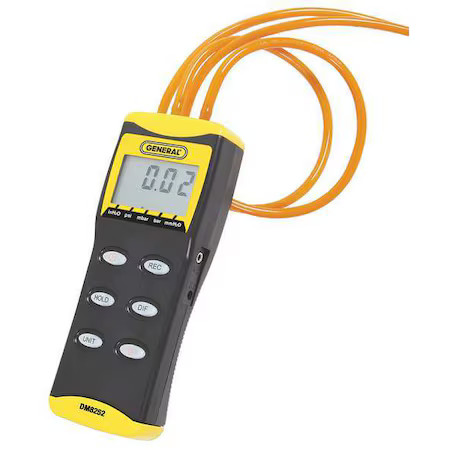 General Tools Dm8252 High Resolution Digital Manometer