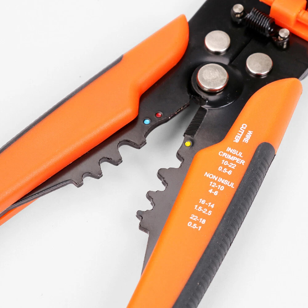 8" Self-Adjusting Insulation Wire Stripper cutter crimper Terminal Tool Pliers
