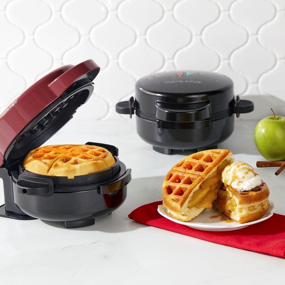Curtis Stone 5" Stuffed Waffle Maker - Black New In Box
