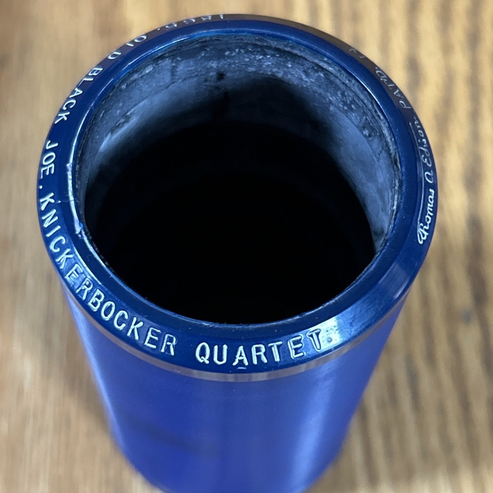 Edison Cylinder Record Old Black Joe 1865 Knickerbocker Quartet Untested