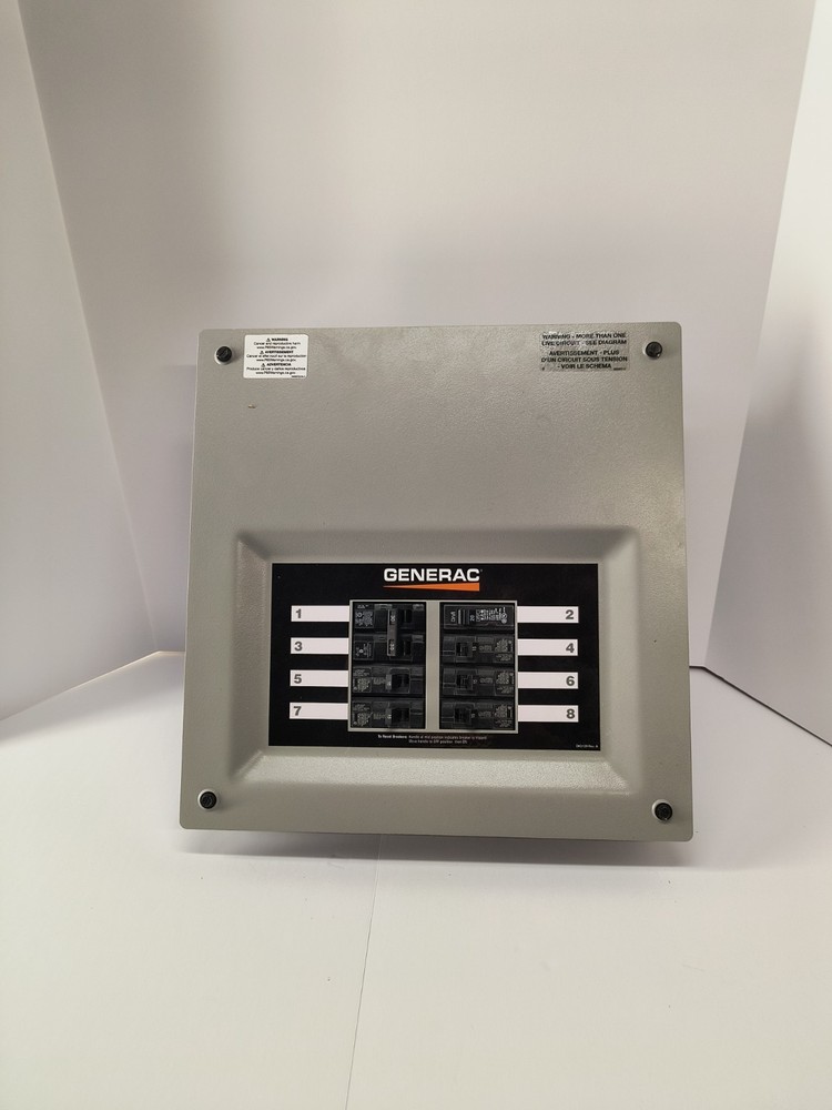 Generac 50 Amp 8-Circuit Transfer Switch Panel w/ Breakers