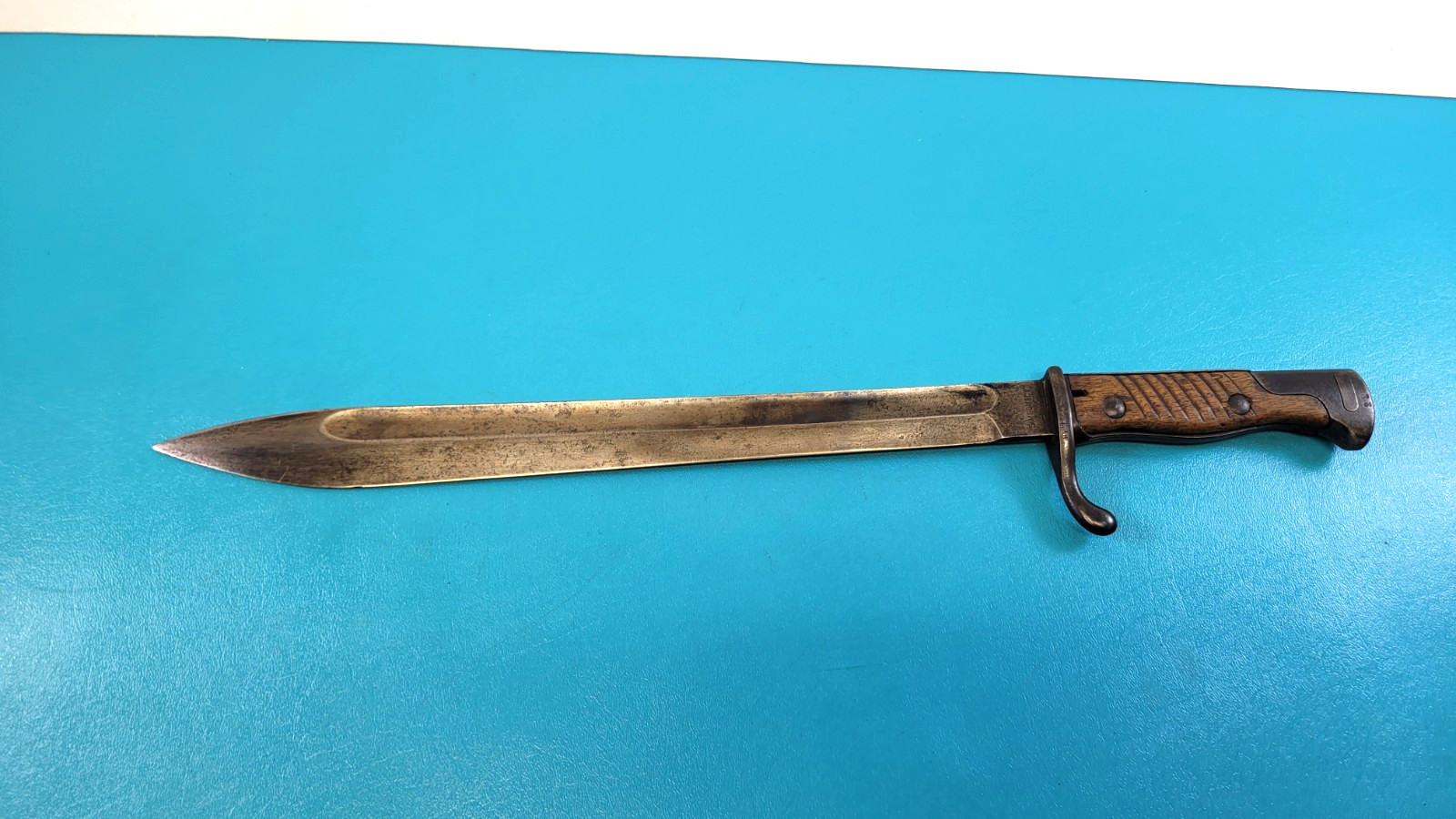 WWI German Model S98 1898 /05 Butcher Bayonet Simson J.A.F.E. 136. Marks TR745