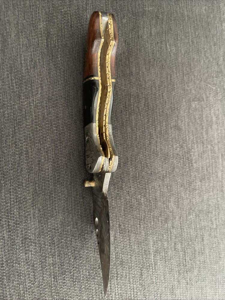 Damascus Steel Folding Pocket Knife