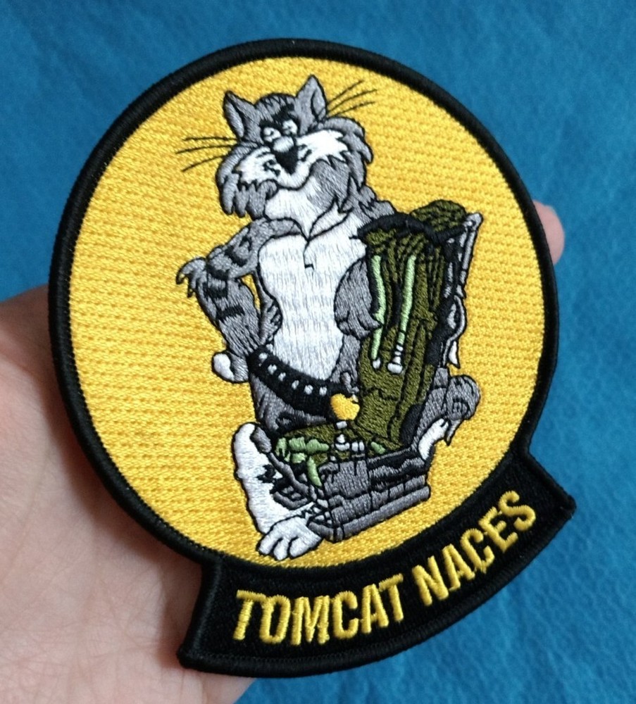 US NAVY TOMCAT NACES MILITARY U.S.N PATCH