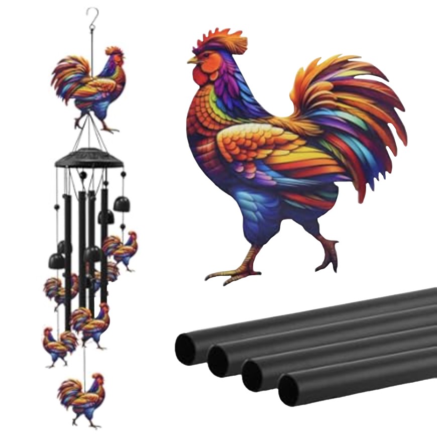 Drip Depot Rooster Wind Chime