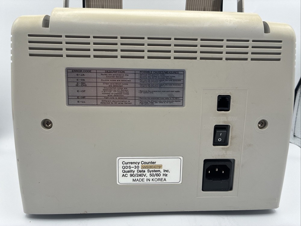 QDS-30 Currency Counter