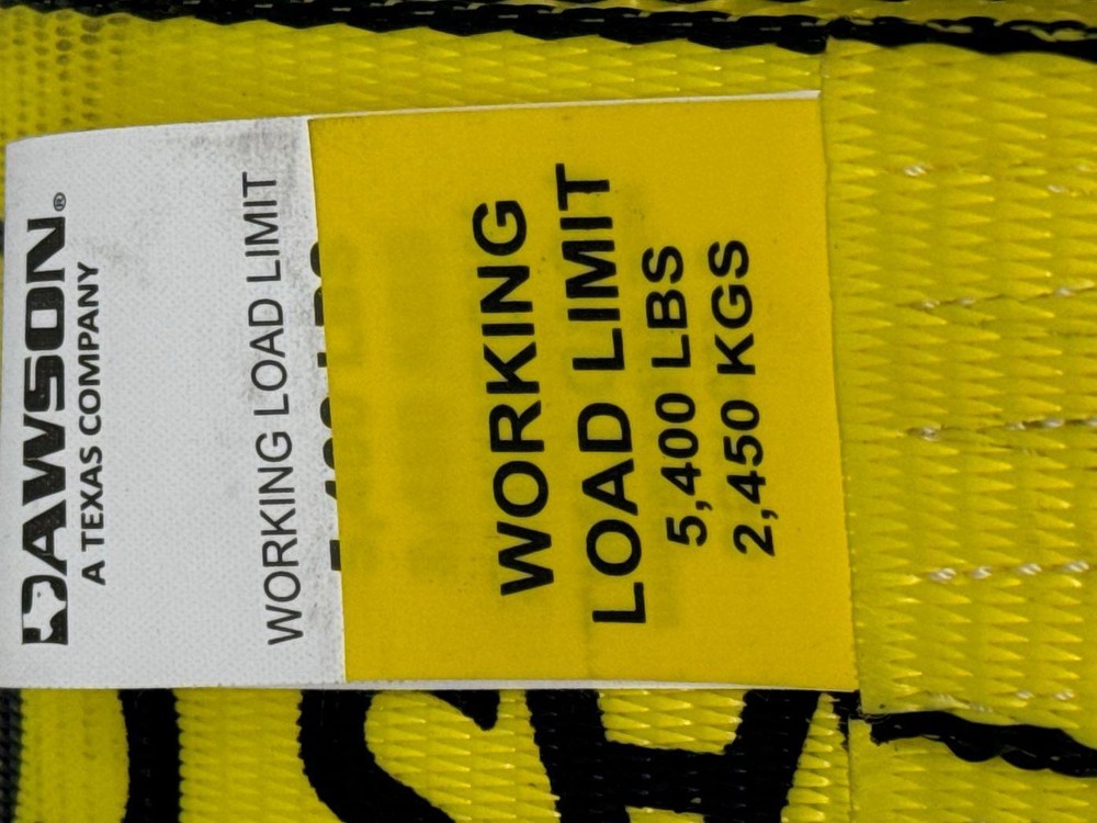 4"X30' Winch Strap with Loop End 2 Pack