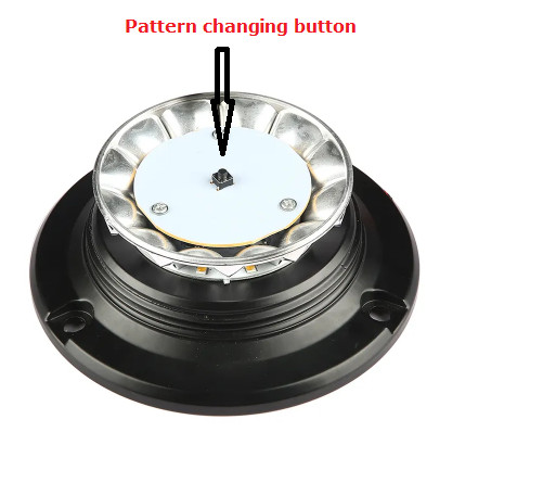 LED FLASHING STTROB LIGHT BEACON magnet mount 12/24v E9