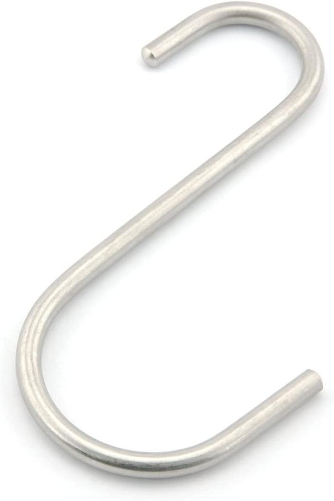 6 Pack 4.8 Inch Heavy Duty Solid Stainless Steel S Hook S Shape Durable Hanging