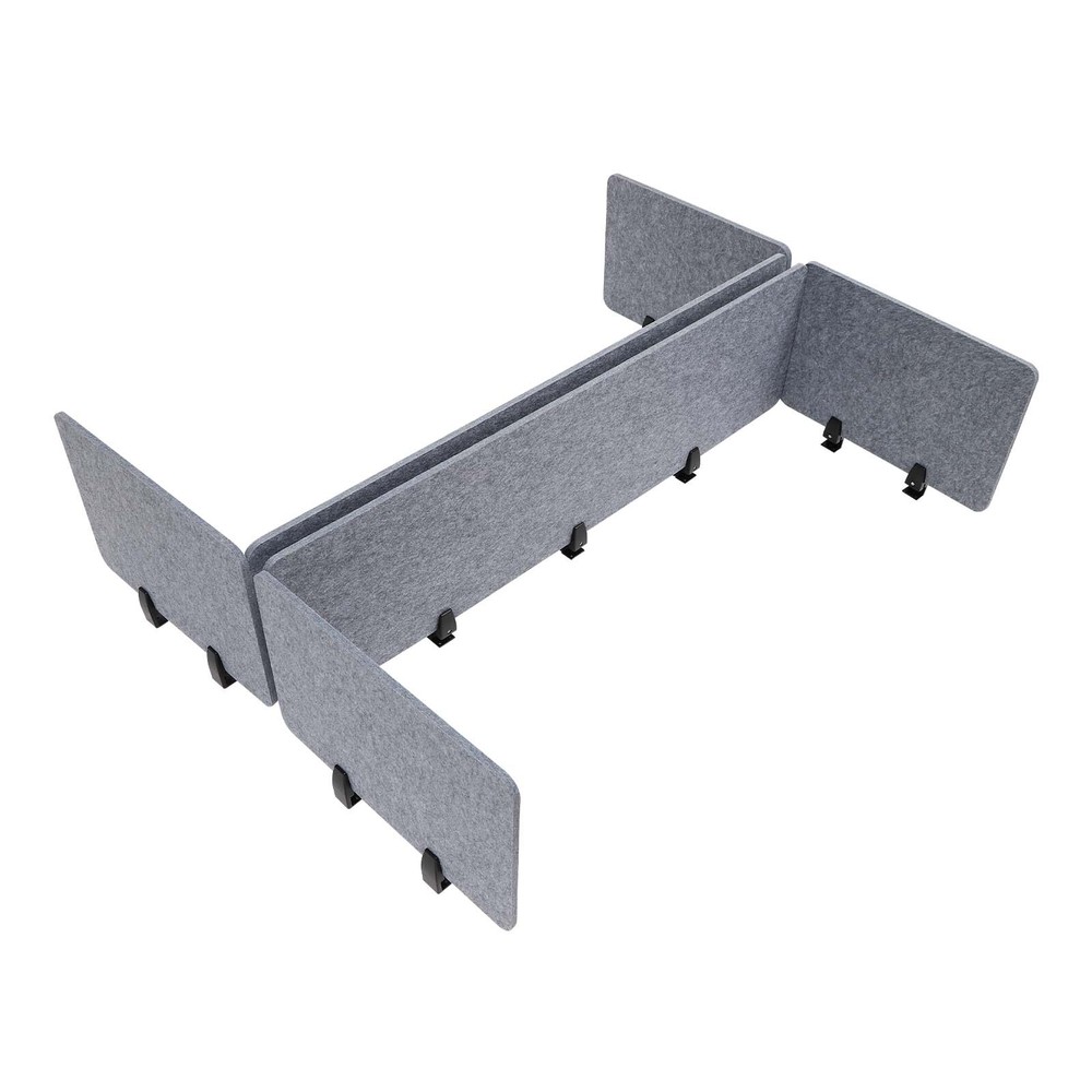 Clamp-On Acoustic Desk Divider Privacy Panel for Productive Workspaces