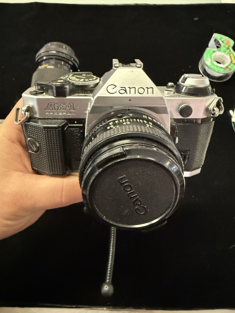 CANON AE-1 PROGRAM Camera, Lens, Flash W/Box