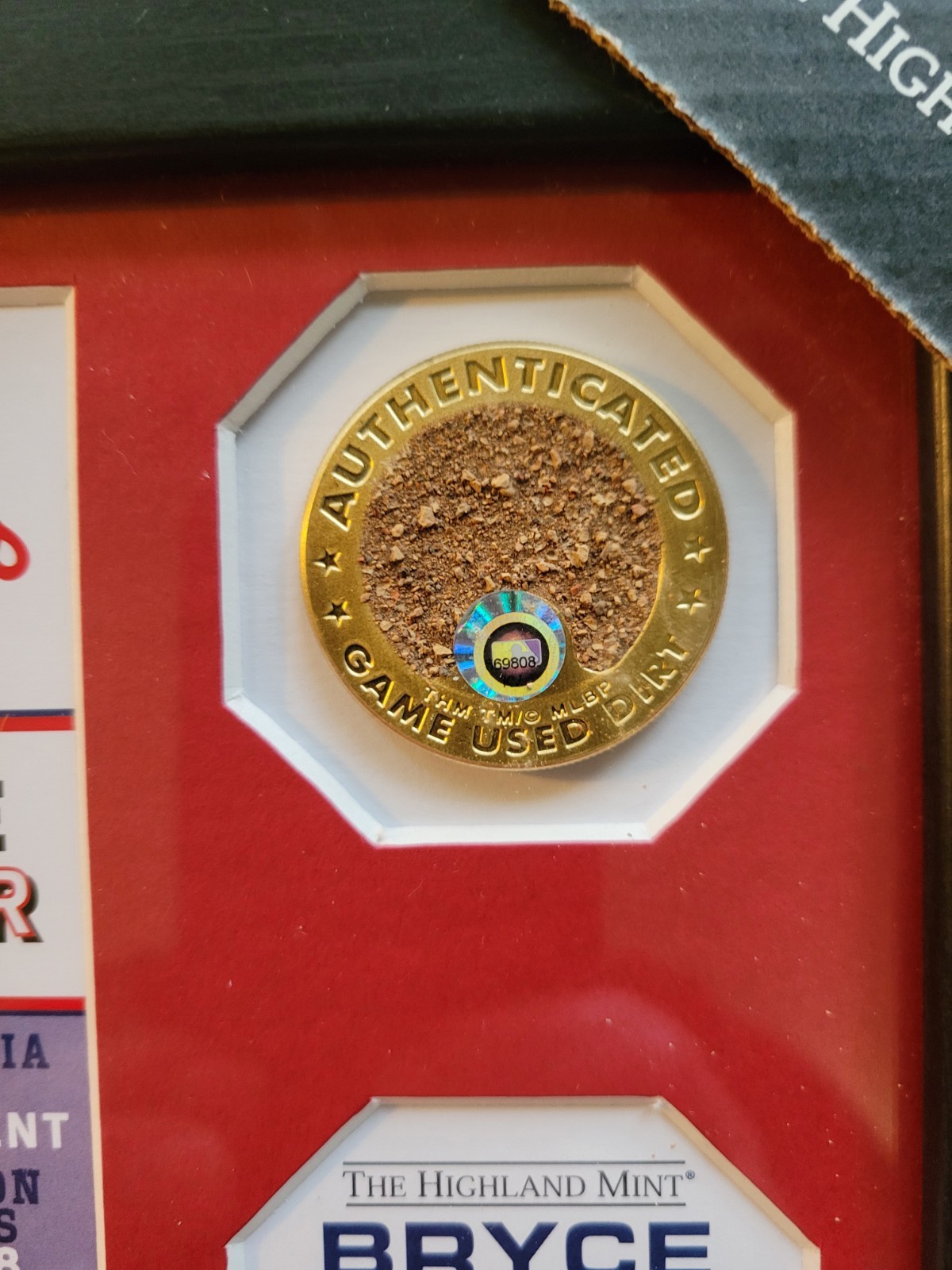 The Highland Mint Bryce Harper /35 350th Career Homerun Plaque 11"×14" Phillies