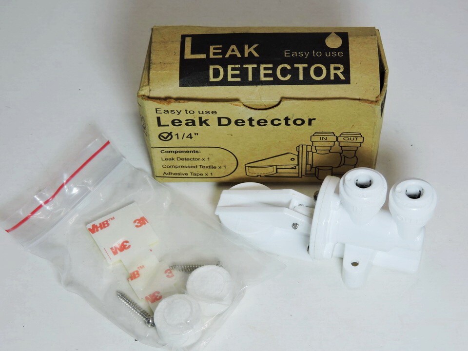 Leak Detector White 1/4” Quick Connect for Reverse Osmosis Systems
