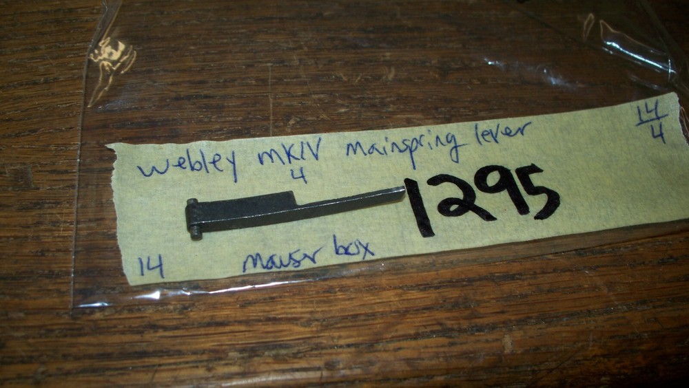 Webley, MKIV model, mainspring lever