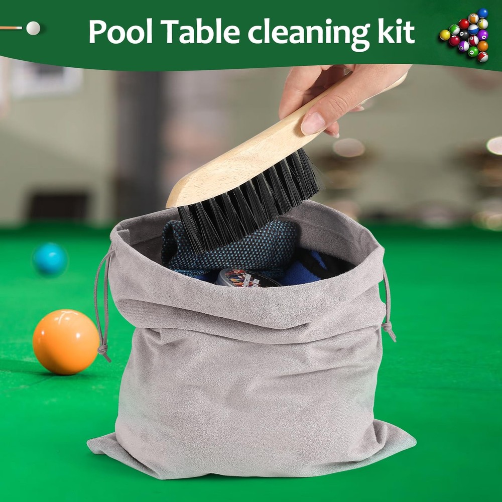 Pool Table Brush Set, 14pcs Billiard Table Felt and Cue Cleaning Accessories ...