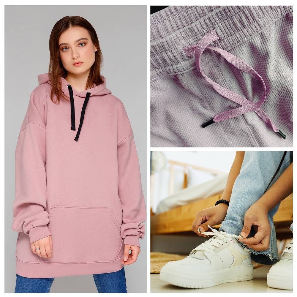 19mm x 33feet Inch Flat Drawstring Cord Drawstring Replacement, White