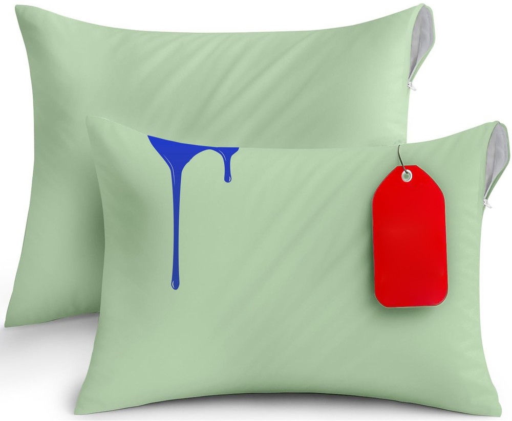 Pillow Protectors 20x26, Waterproof 2 Pack, Green