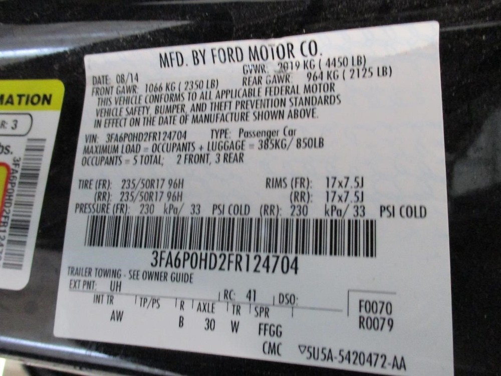 FUSION 2015 High Mounted Stop Light 1879516