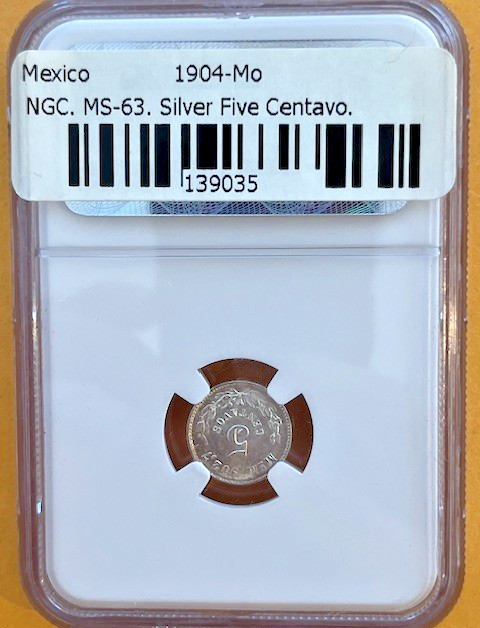 1904MO -M- MEXICO 5C_ NGC MS 64