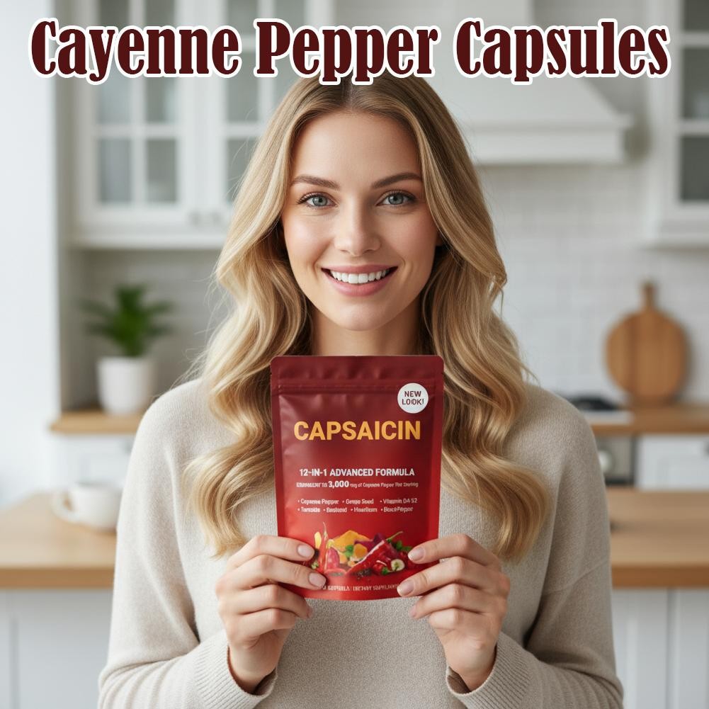 Capsaicin Power - Cayenne Pepper Softgels Supplement, Supports Leg Vein