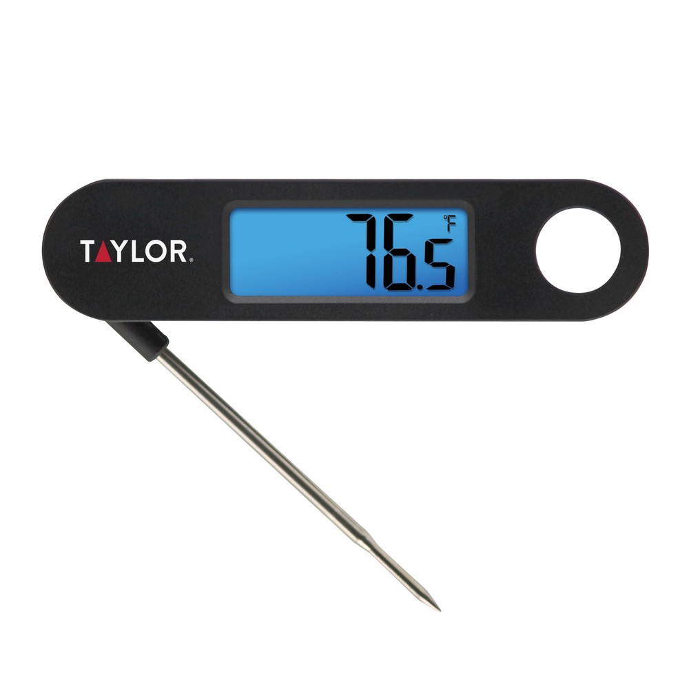 Folding Probe Meat Thermometer with Blue Backlight Display