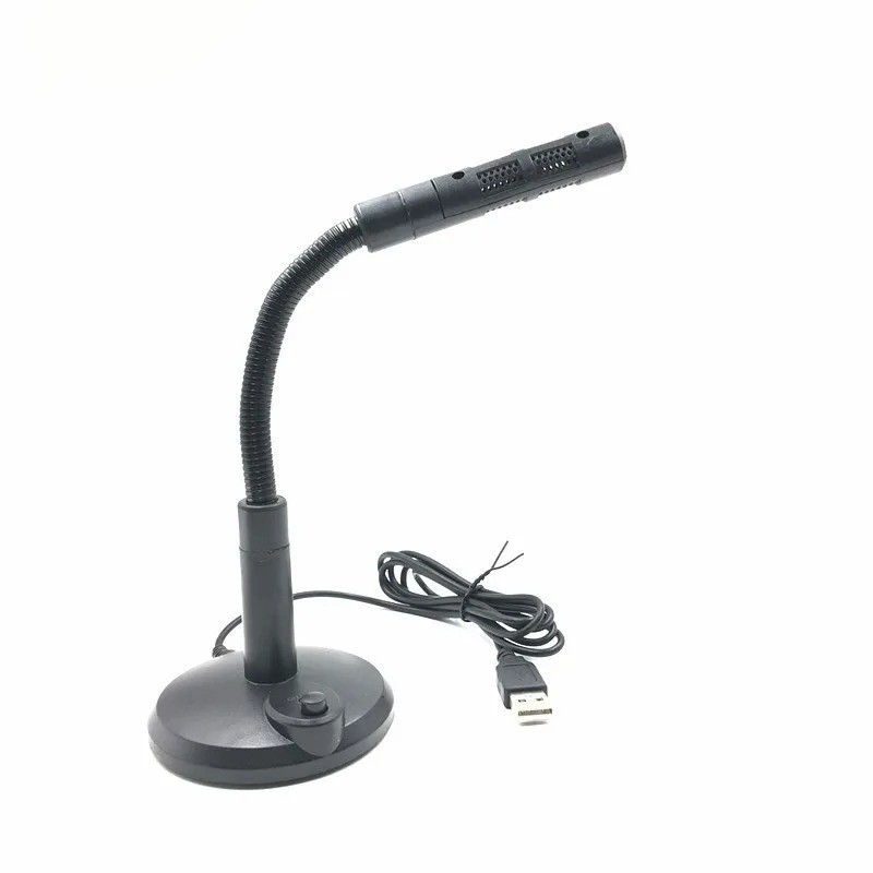 Computer Mini Condenser Microphone USB Stand Recording Mic For PC Desktop Laptop