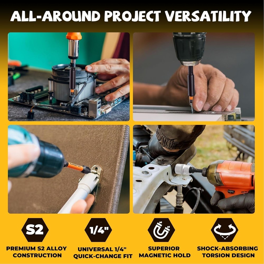 Mulwark 43-Piece Impact Screwdriver Bit Set