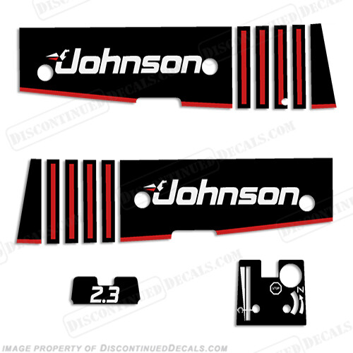 Fits Johnson 2.3hp Decals - 1990's