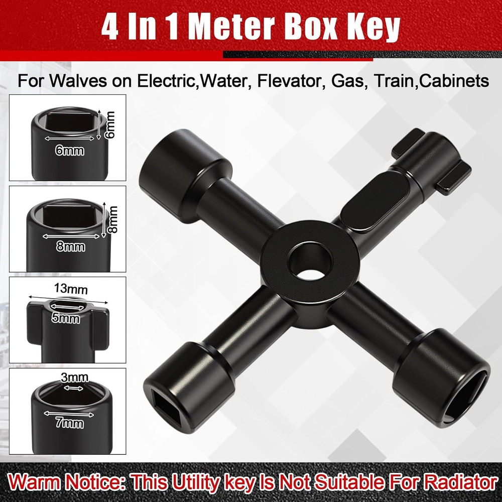 5 Pcs Angle Stop Wrench Kit Plumbing Tool, Compression Sleeve Puller for 1/2" Co
