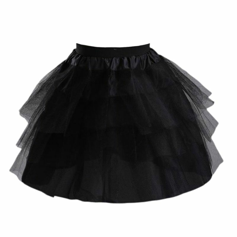 Flower Girls Petticoat with 3 Layers Slip Elastic Child's Crinoline Underskirt