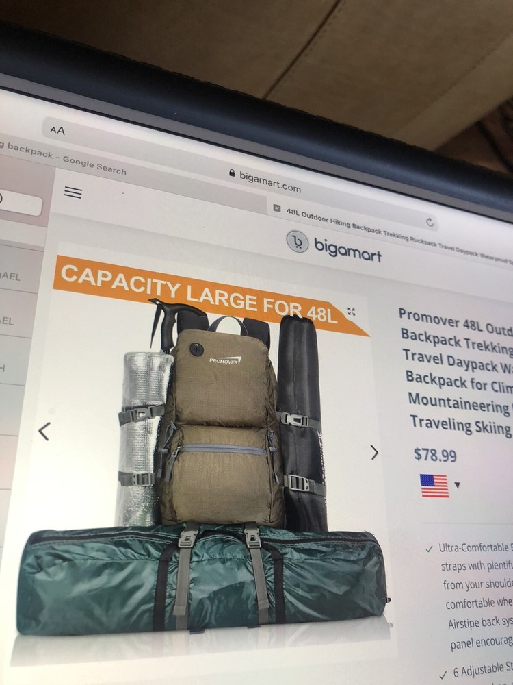 ProMover 48L Hiking Lightweight backpack