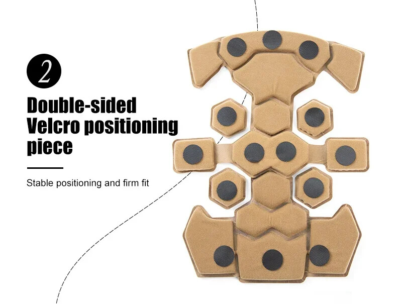 FMA Double-Layer Memory Foam Pad Sponge Removable Pad Lining for Wendy Helmet