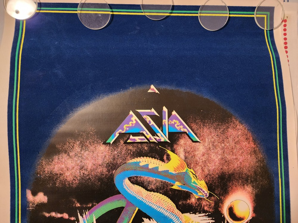 VINTAGE ASIA BAND BLACKLIGHT POSTER