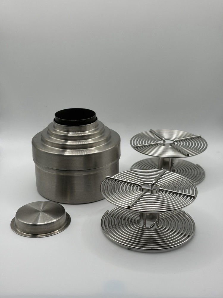 2 Honeywell Nikor Stainless Developing Tanks Plus Boxes