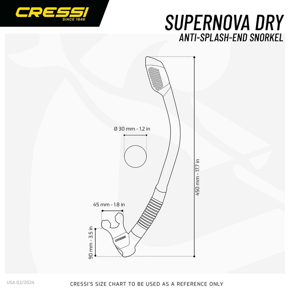 Cressi Supernova Dry, Black/blue