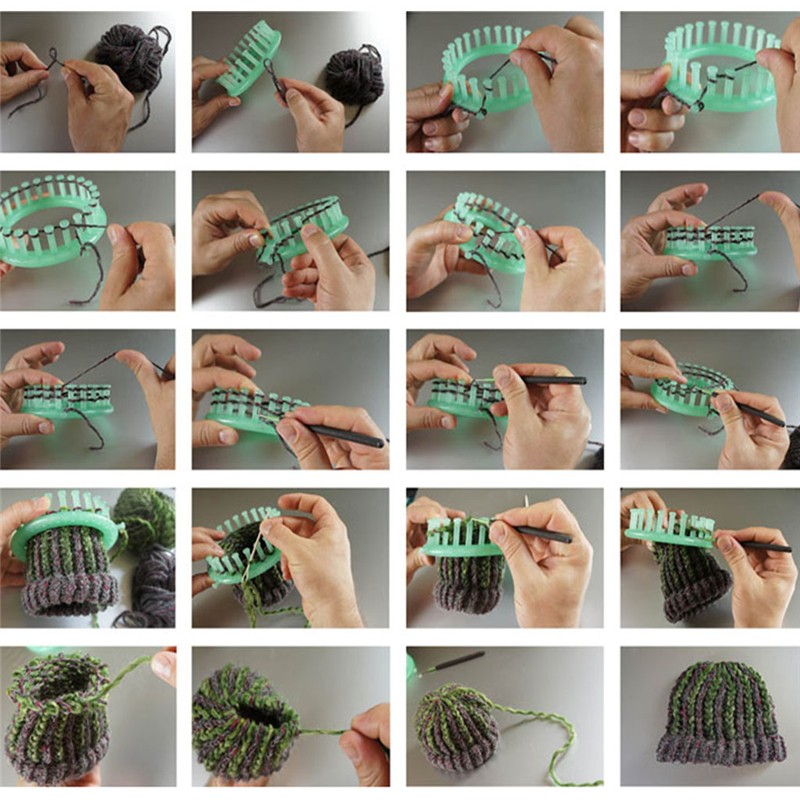 Circular Knitter Knitting Loom Needle Hook Sweater Hat Wool Making Craft Tool