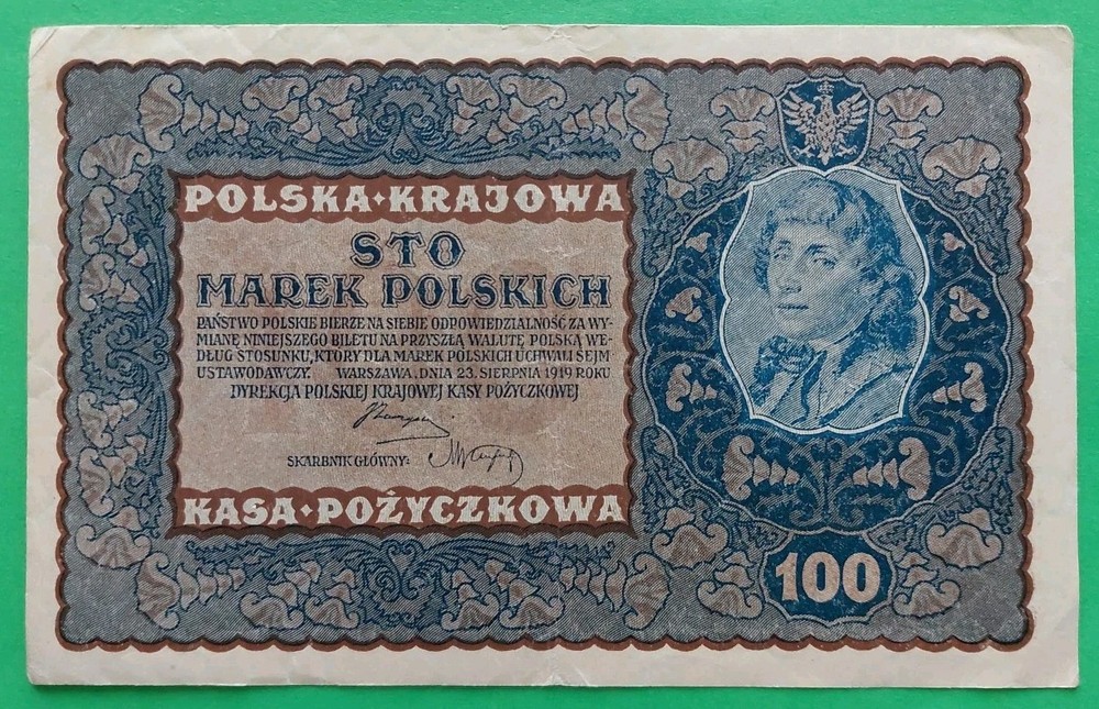 1919 Poland 100 marek