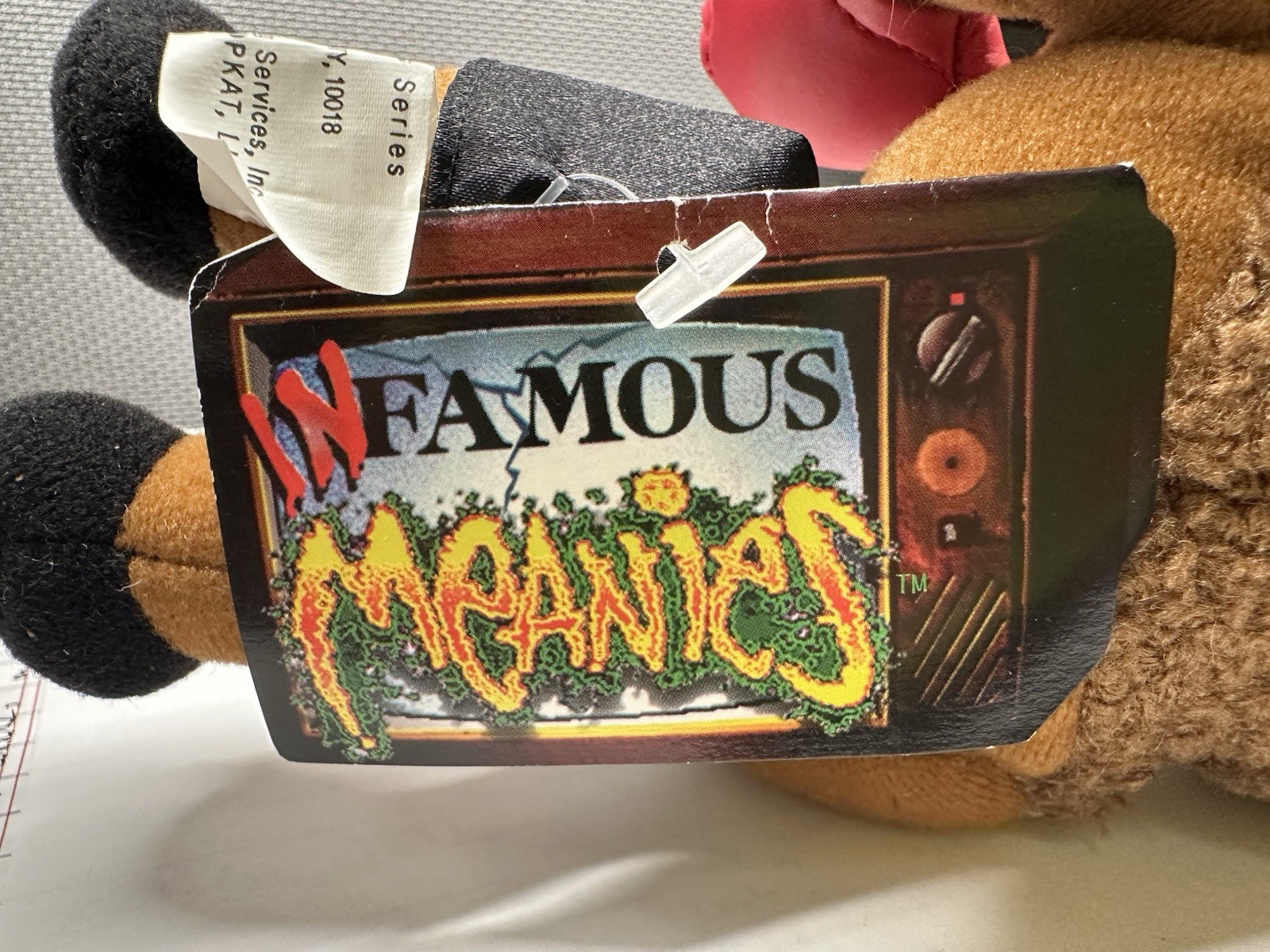 1997 InFamous Meanies Mike Tyson Bison Stuffed Toy w/ Original Tag Idea Factory