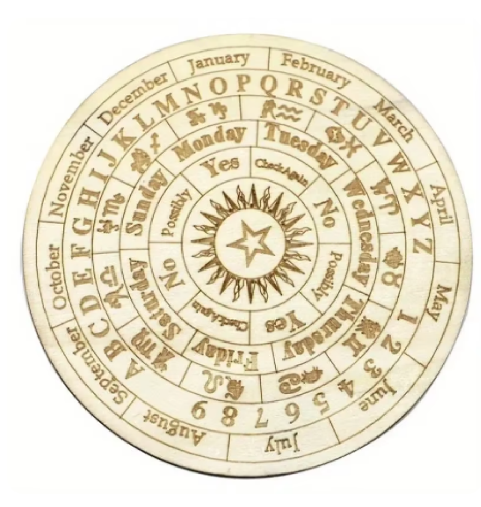 Star Pendulum Board Wooden Divination Board