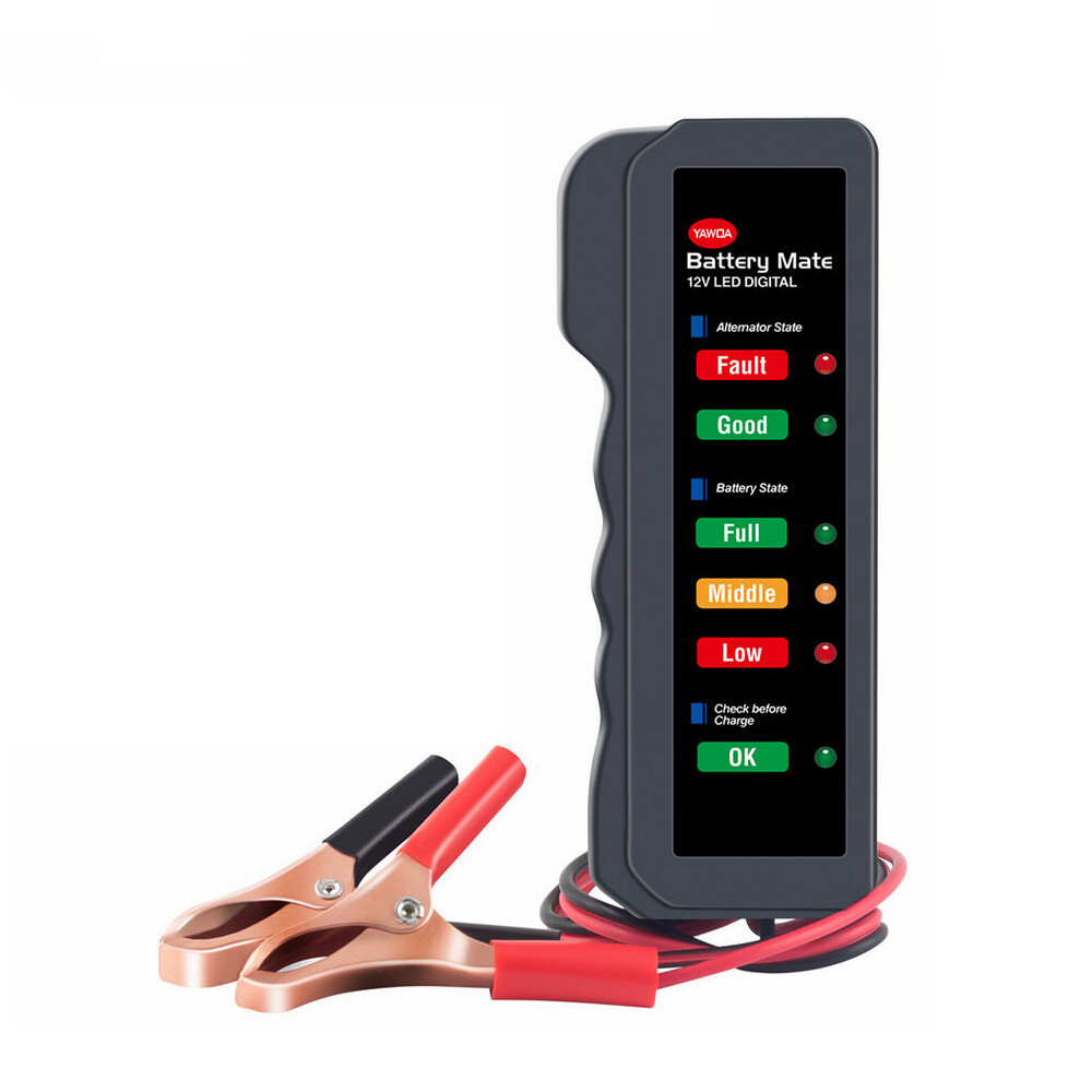 Battery Load Tester Car 12V Digital Analyzer Led Digital Diagnostic Test Tool