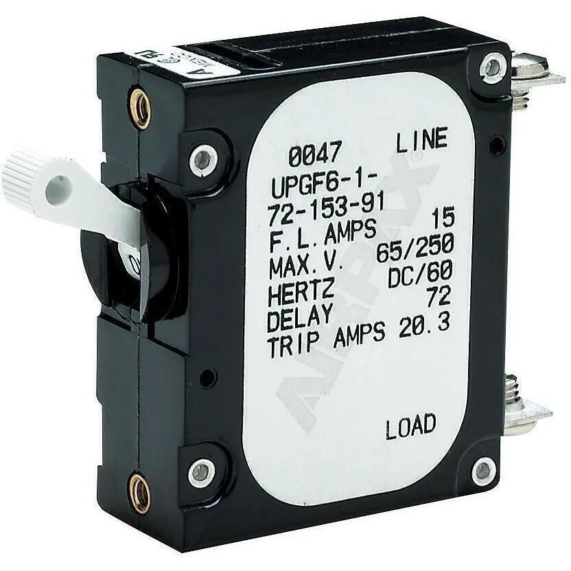 Seachoice 13201 AC/DC Panel Breaker With Single White Actuator
