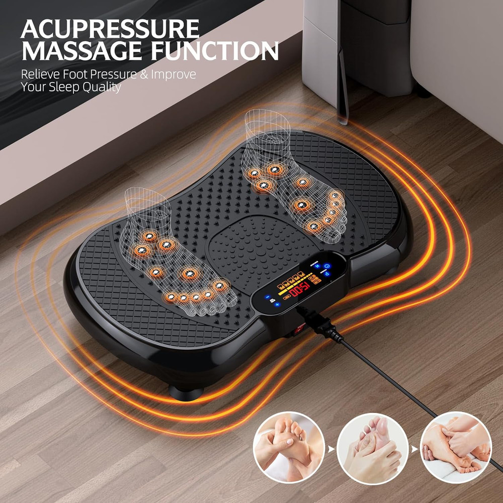Vibration Plate Exercise Machine, Lymphatic Drainage Machine for Weight Loss, Sh