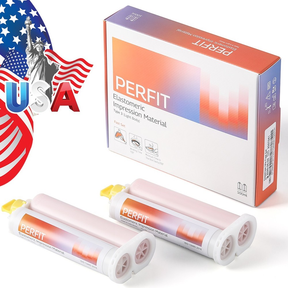 Dental Elastomeric Impression Material Light Body Fast Set /Normal Set Type 3