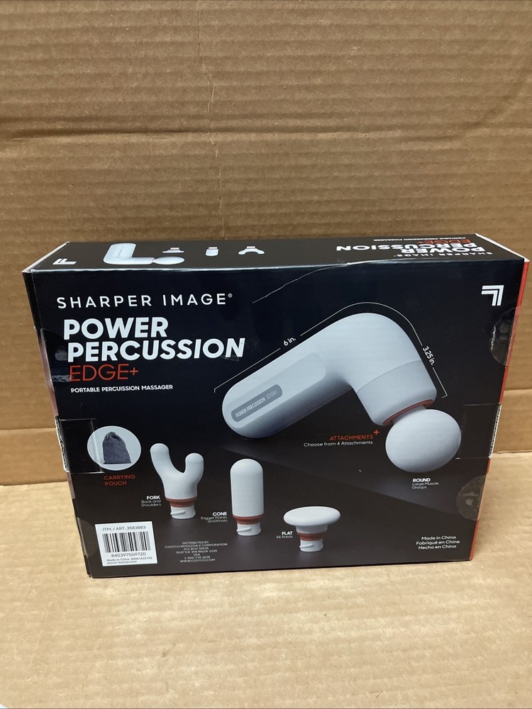 Sharper Image Power Percussion Edge+ Portable Percussion Massager