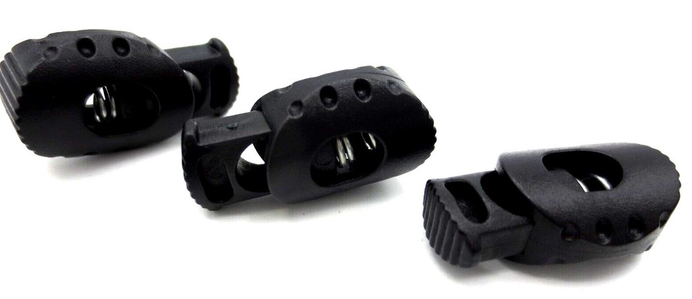 Gym Shorts Draw String Slide Lock Spring Loaded - Fits 1/4", 6.5mm Thick String