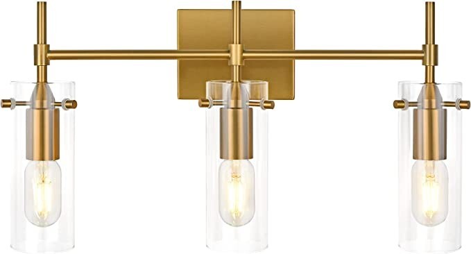 Merbotin 3-Light Dark Brass Vanity Lights