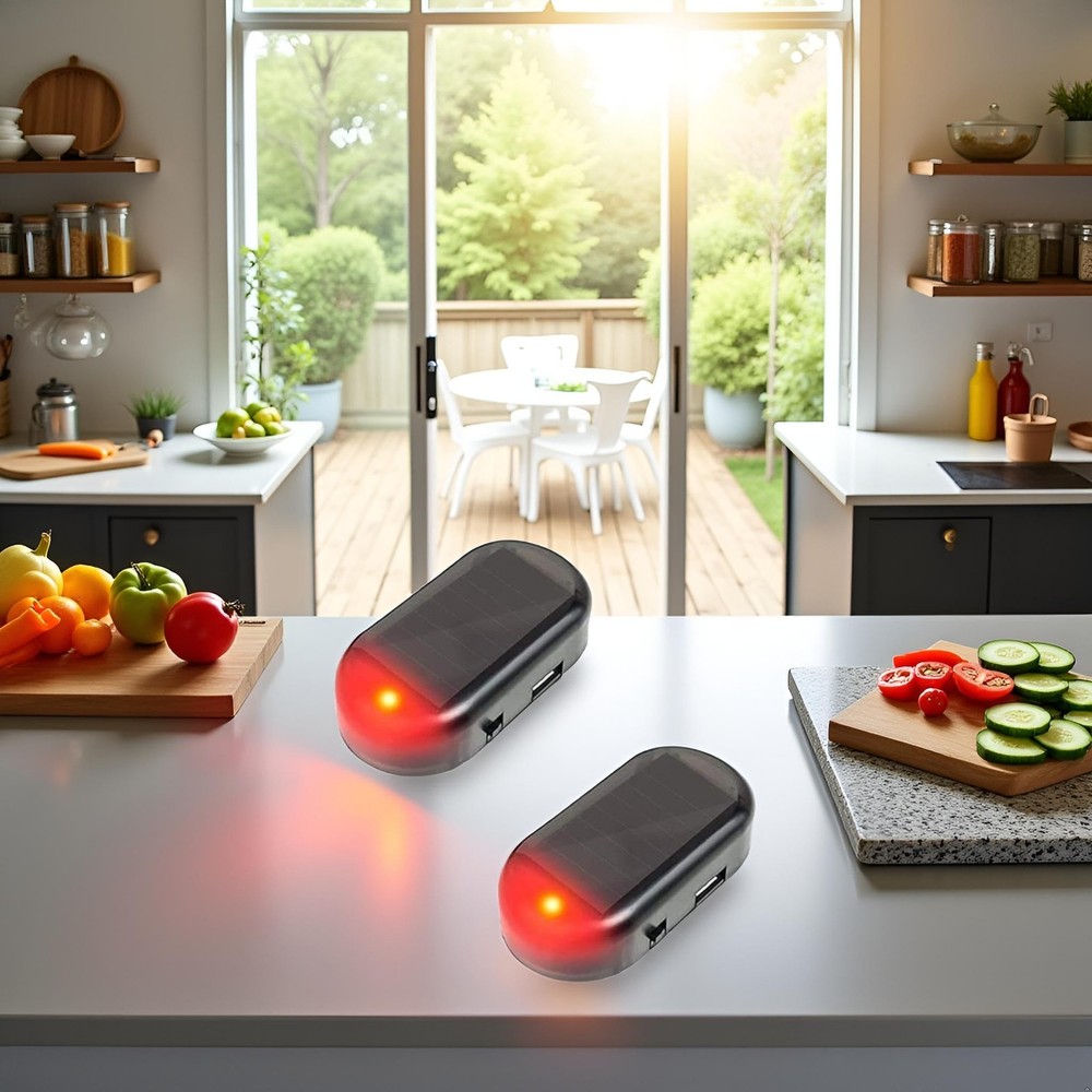 2Pcs Strobe Signal Security System,Universal Flash Warning LED Light,Alarm...