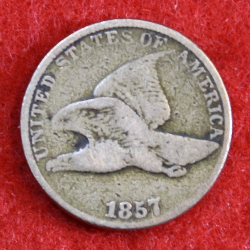 1857 Flying Eagle Cent Penny Coin FE102