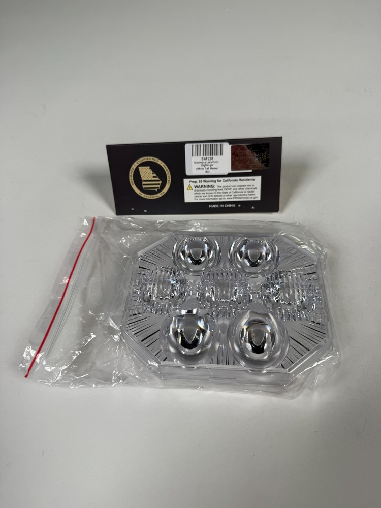 Morimoto BigBanger Trailmaster Optic Lens Only / Clear Each BAF228 Open Box